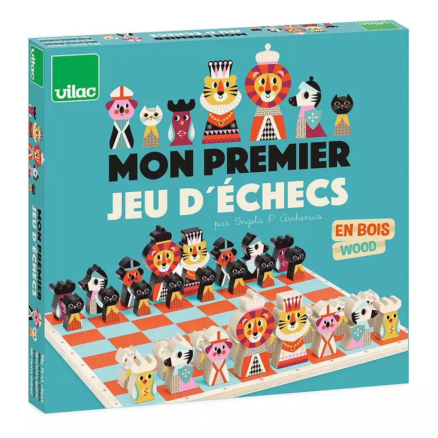 Mon premier jeu d'échec en bois - Vilac