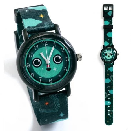 Montre nuit pédagogique bracelet phosphorescent Ticlock - Djeco