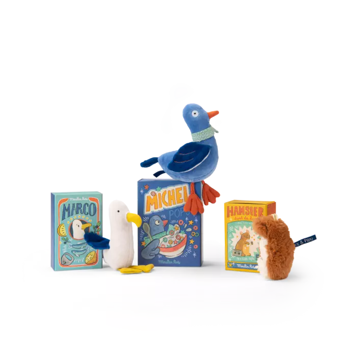 Hamster peluche dent de lait Puce & Pilou - Moulin roty