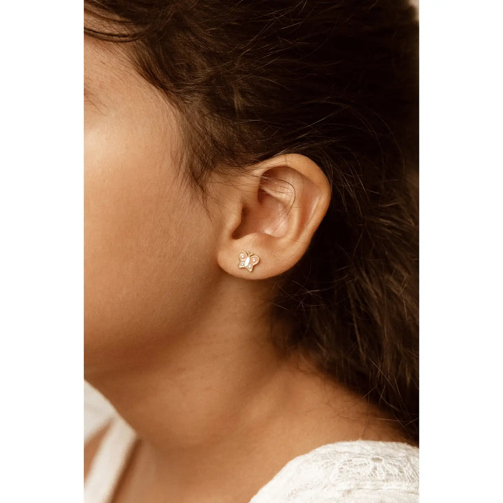 Boucles d'oreilles clous Petit papillon - Mrs Ertha
