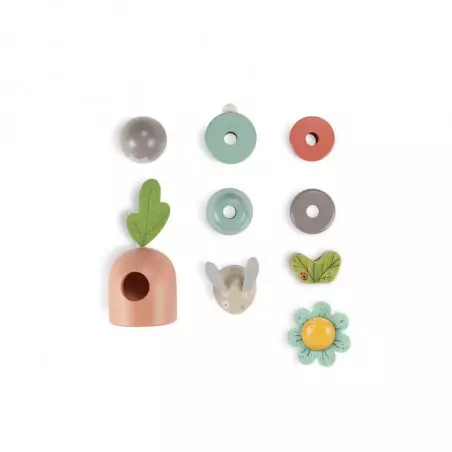 Empilable en bois multi-activités Trois petits lapins - Moulin roty