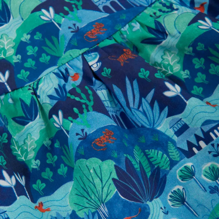 Nadege robe popeline imprimé ville enchantée - Moulin roty