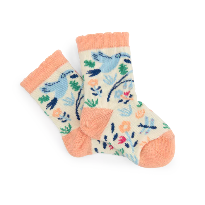 Nadine chaussettes fleurs jungle - Moulin roty