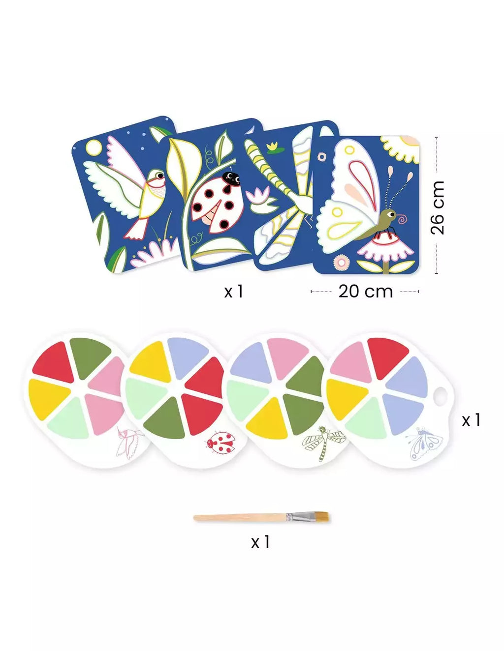 Peinture à la palette Les petites bêtes - djeco