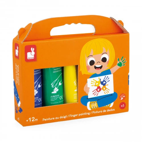 Peinture au doigt x5 tubes - Janod