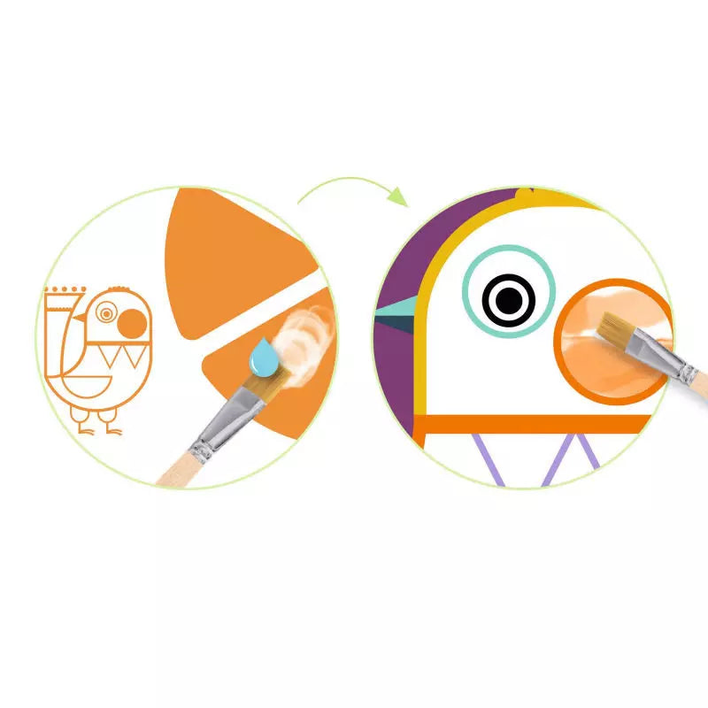 Peinture à la palette les sauvages - Djeco