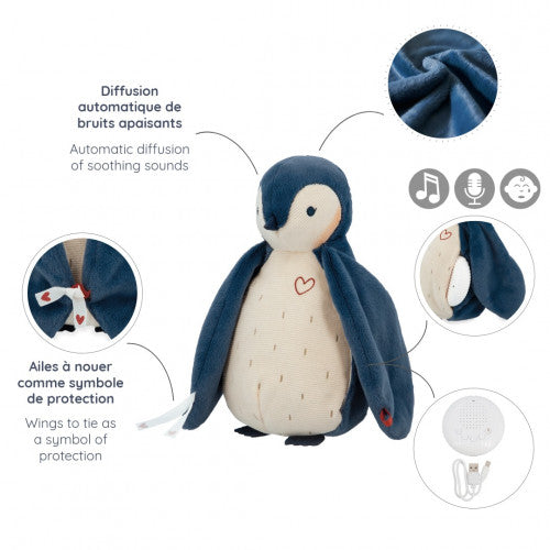 Peluche bruits blancs Manchot bleu - Kaloo