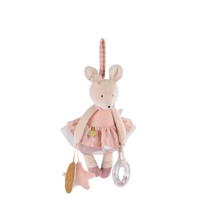 Peluche souris d'activités la petite école de danse - Moulin roty