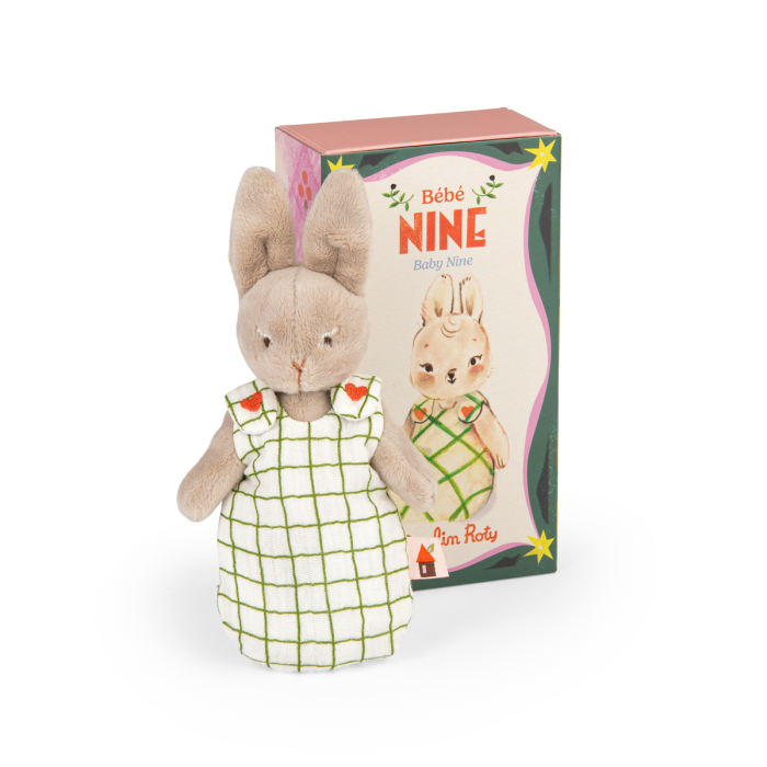 Peluche bébé Nine la lapine Les Minouchkas - Moulin rtioy