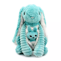 Peluche lapin maman/bébé aqua les ptipotos - Les déglingos