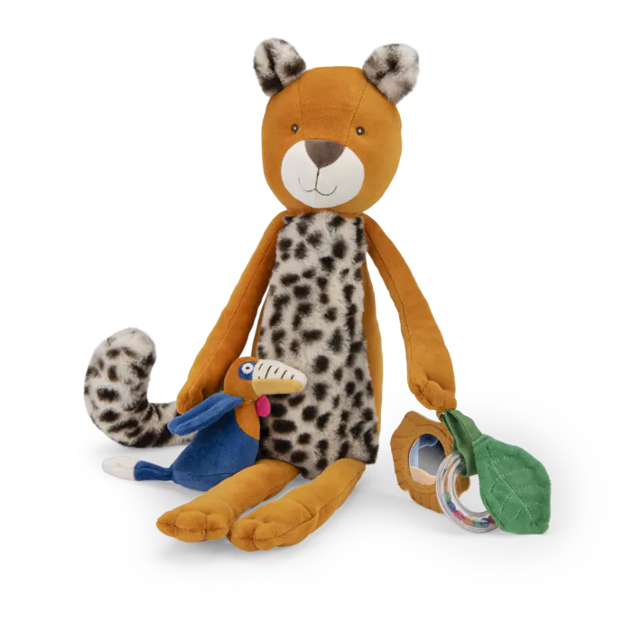 Peluche d'activités léopard Taïgo la forêt de mawa - Moulin roty