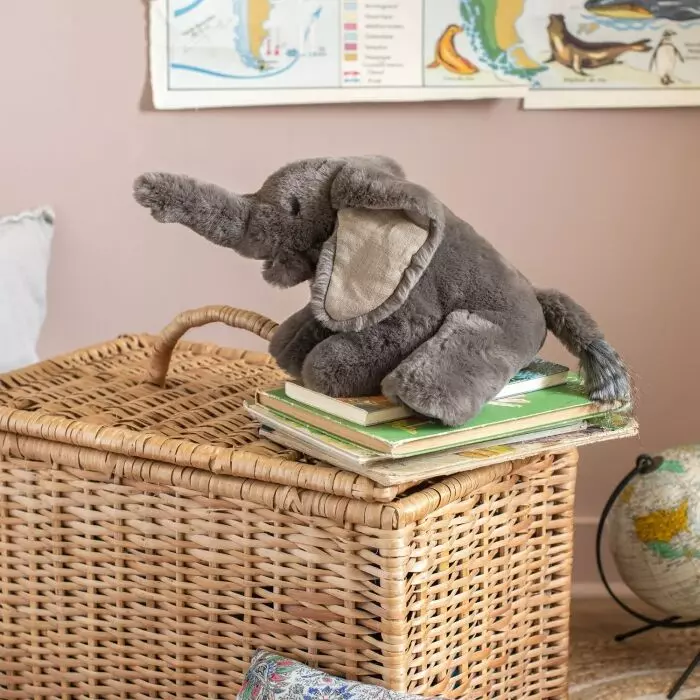 Petite peluche éléphant tout autour du monde - Moulin roty