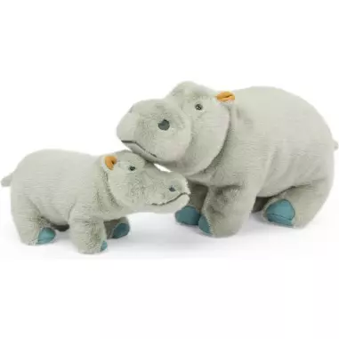 Petite peluche hippopotame tout autour du monde - Moulin roty
