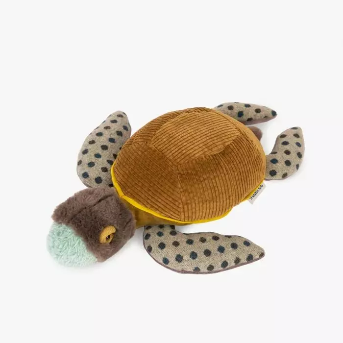 Petite peluche tortue tout autour du monde - Moulin roty
