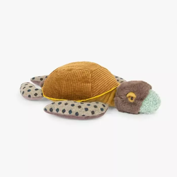 Petite peluche tortue tout autour du monde - Moulin roty