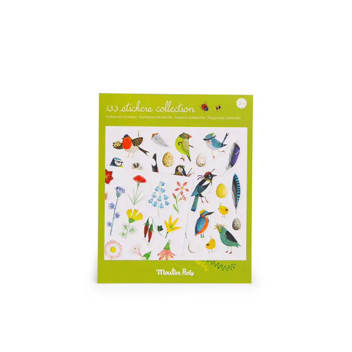 Pochette 133 stickers Le botaniste - Moulin roty