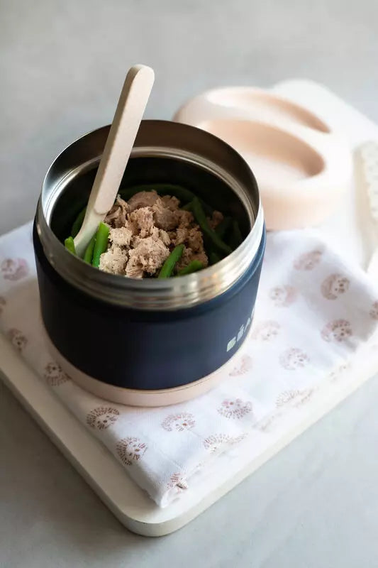 Thermo portion inox 500 ml night blue - Béaba