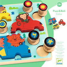 Puzz & Roll Color en bois -- Djeco