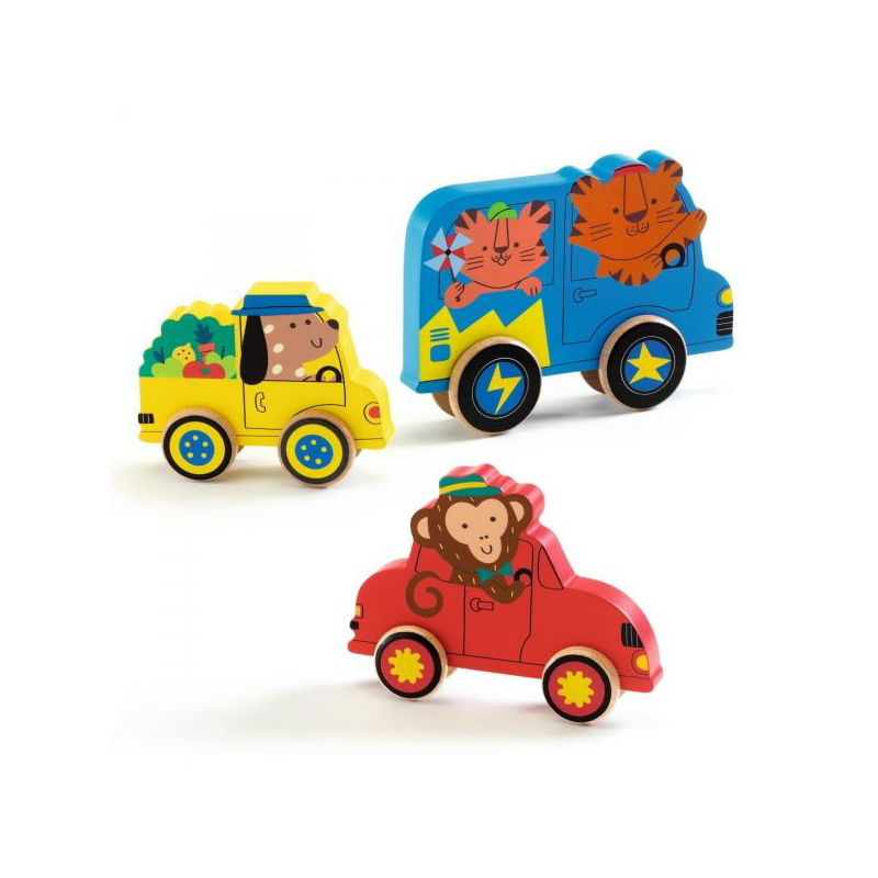 Puzz & Roll Color en bois -- Djeco