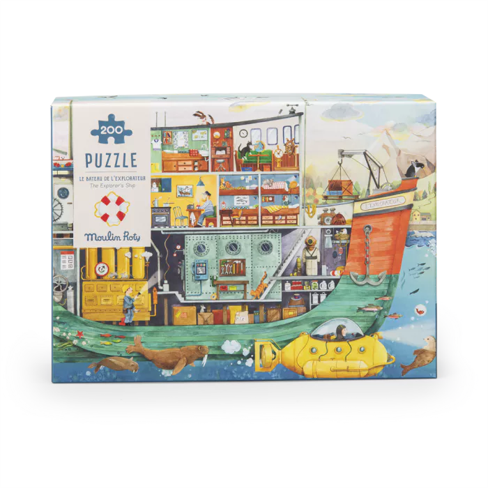 Puzzle Le bateau 200 pcs le jardin du moulin - Moulin roty