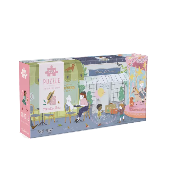 Puzzle 10 rue des lilas 350 pcs - Moulin roty