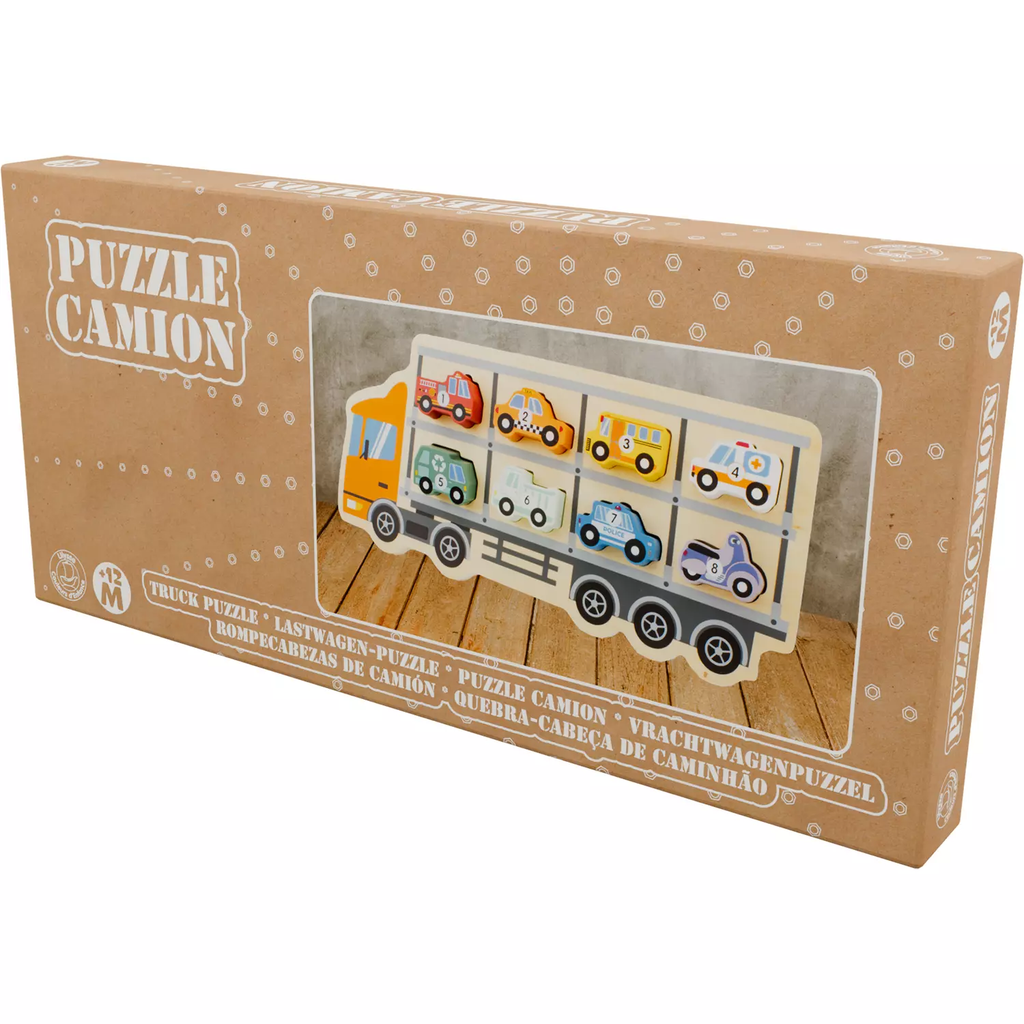 Puzzle camion en bois - Ulysse couleurs d'enfance
