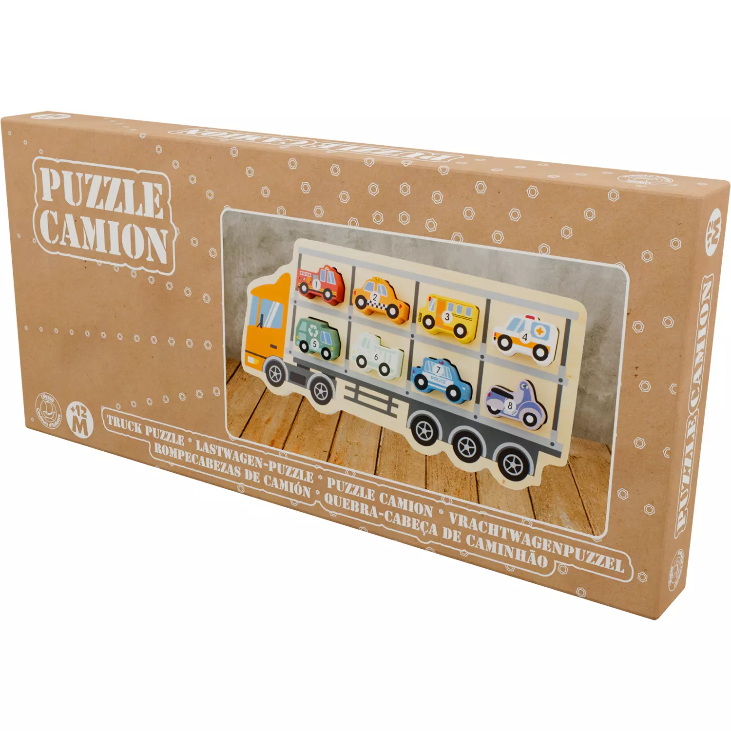 Puzzle camion en bois - Ulysse couleurs d'enfance