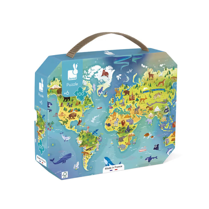Puzzle Monde 100 pcs - Janod