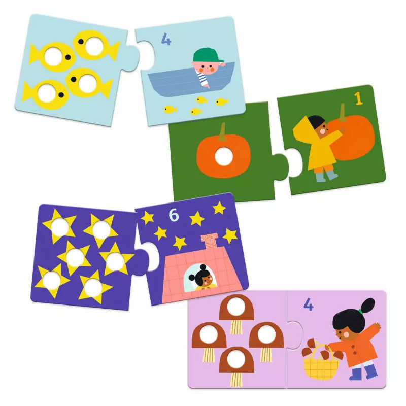 Puzzle duo chiffres - Djeco