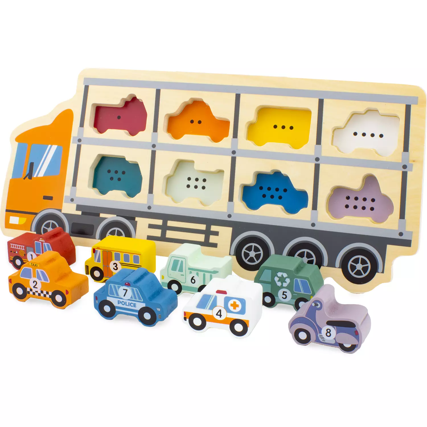 Puzzle camion en bois - Ulysse couleurs d'enfance