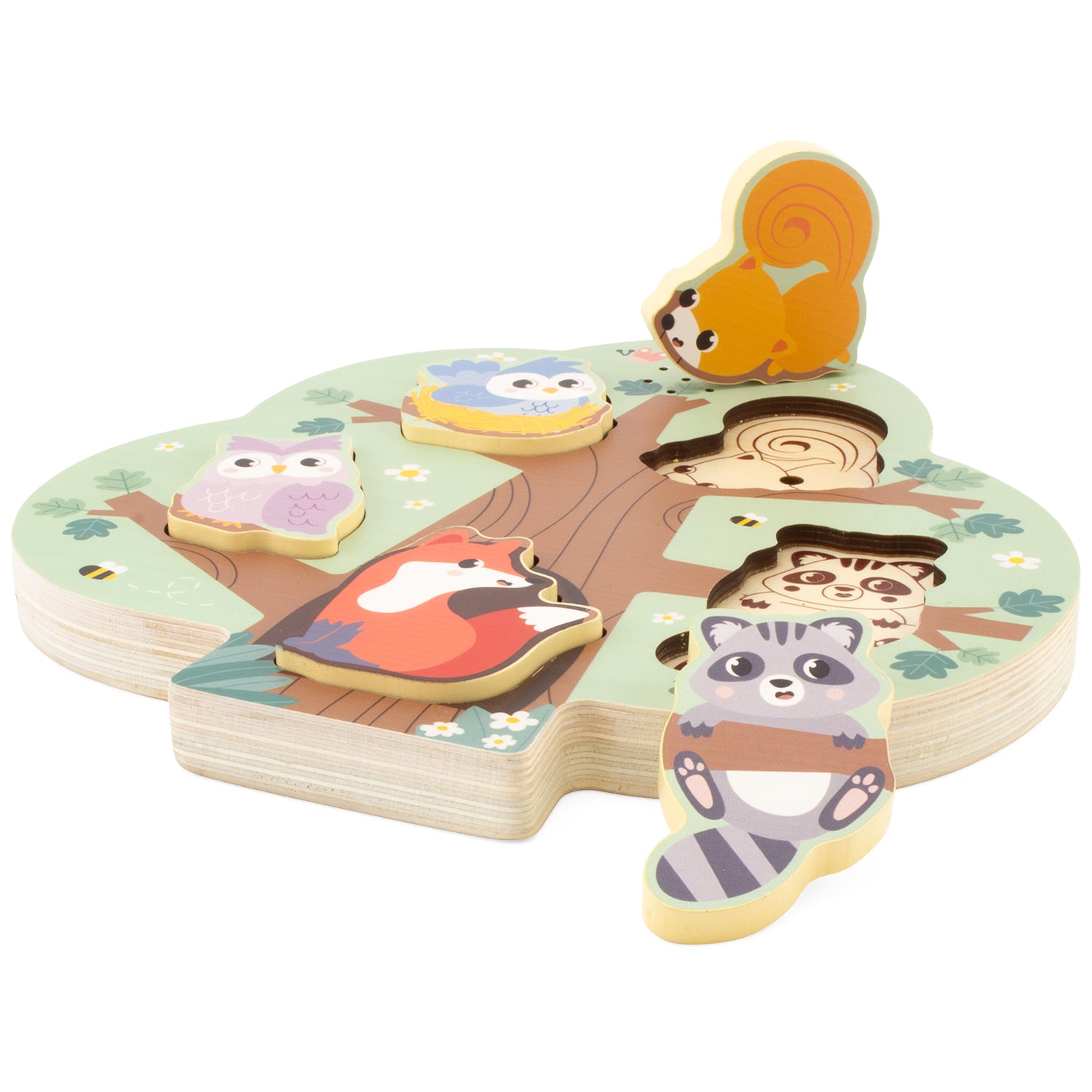 Ma p'tite forêt puzzle en bois sonore - ulysse couleurs d'enfance