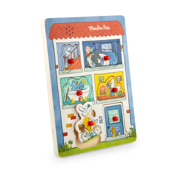 Puzzle sonore en bois Puce & Pilou - Moulin roty