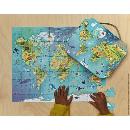 Puzzle Monde 100 pcs - Janod