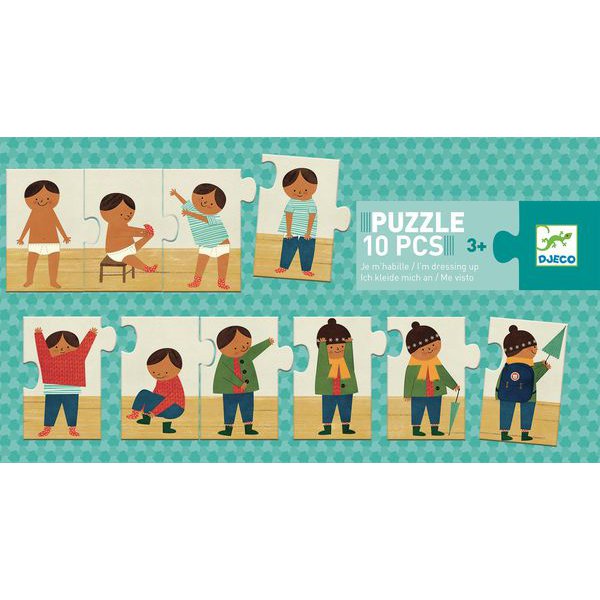 Puzzle je m'habille 10 pcs - Djeco