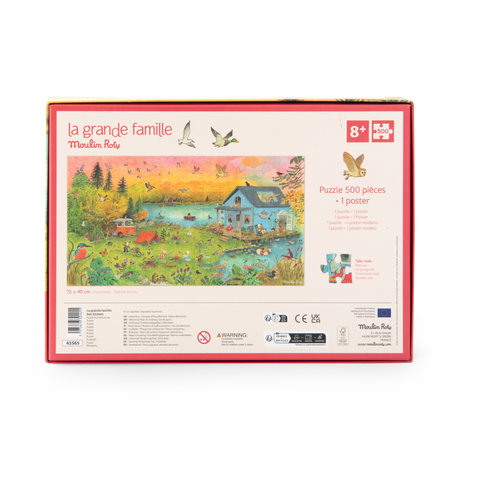 Puzzle au bord du lac 500 pcs - Moulin roty