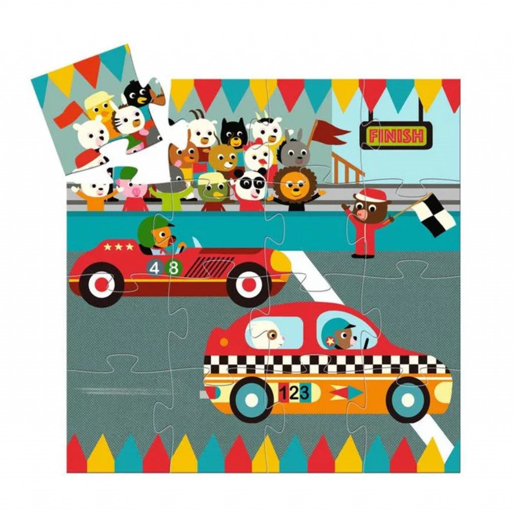 Puzzle Le bolide 16pcs - Djeco