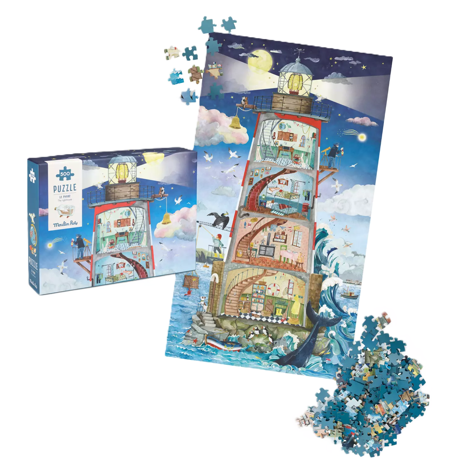 Puzzle Le phare 500 pcs - Moulin roty