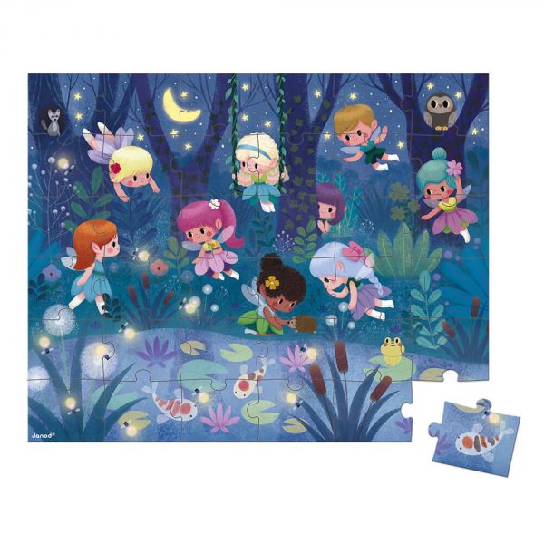 Puzzle Les fées et les nénuphars 36 pcs - Janod