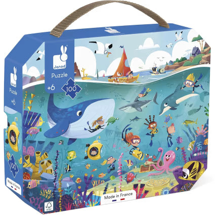 Puzzle les fonds marins 100 pcs - Janod