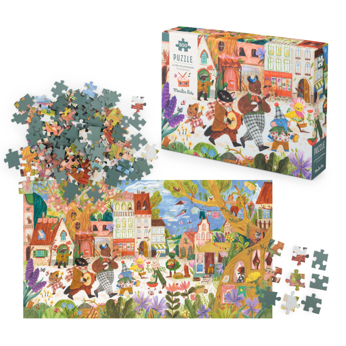 Puzzle la fête du printemps Les Minouchkas 500 pcs - Moulin Roty