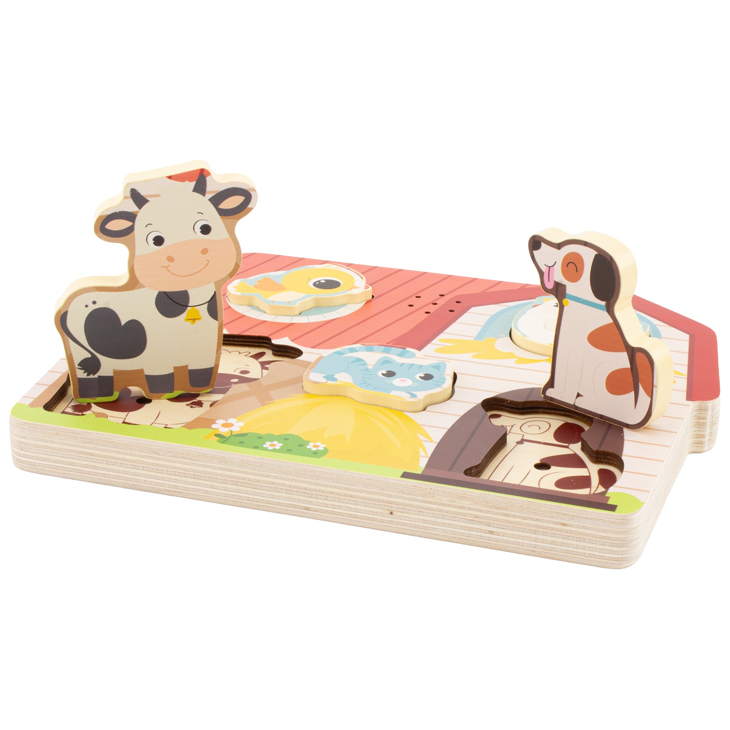 Ma p'tite ferme puzzle en bois sonore - Ulysse couleurs d'enfance