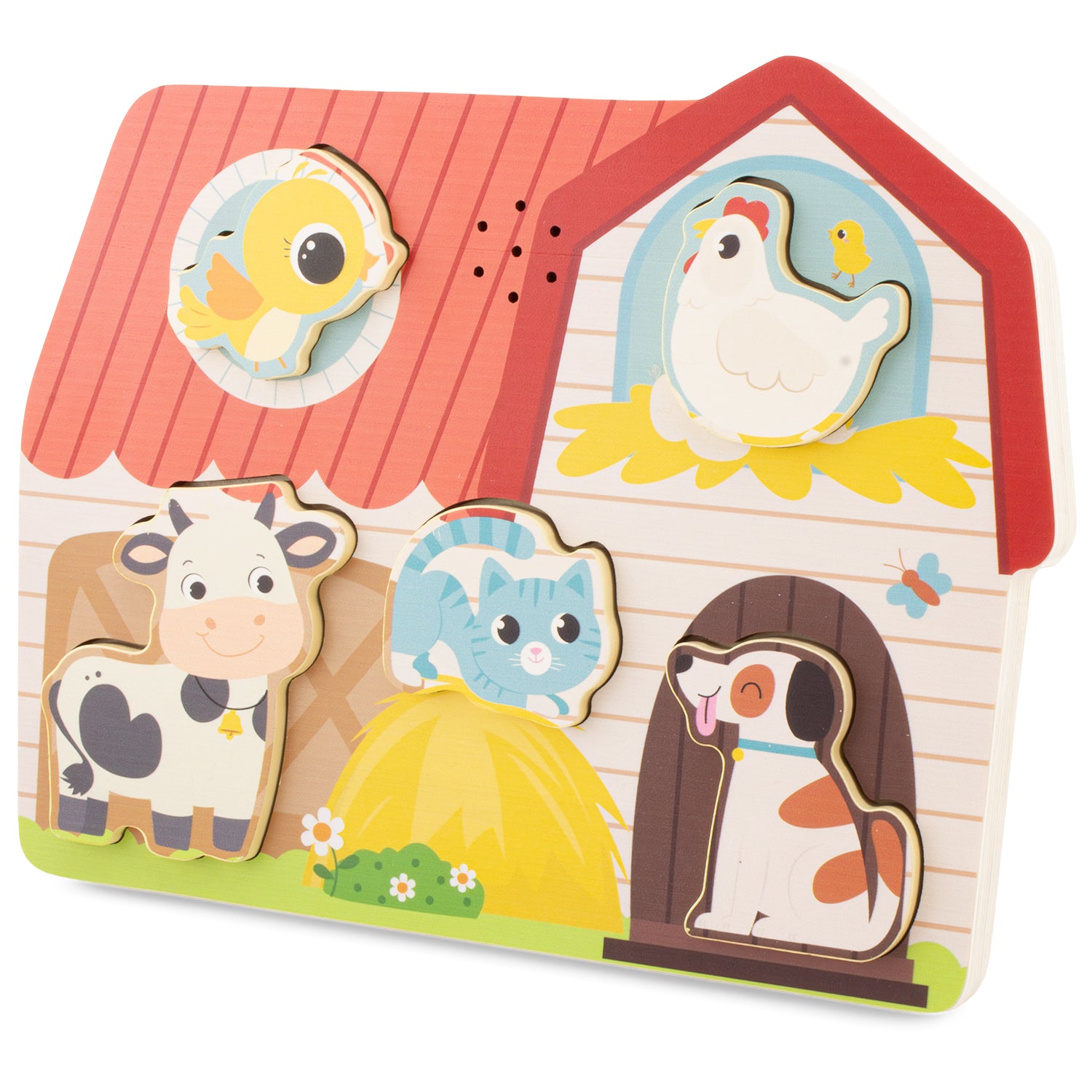 Ma p'tite ferme puzzle en bois sonore - Ulysse couleurs d'enfance