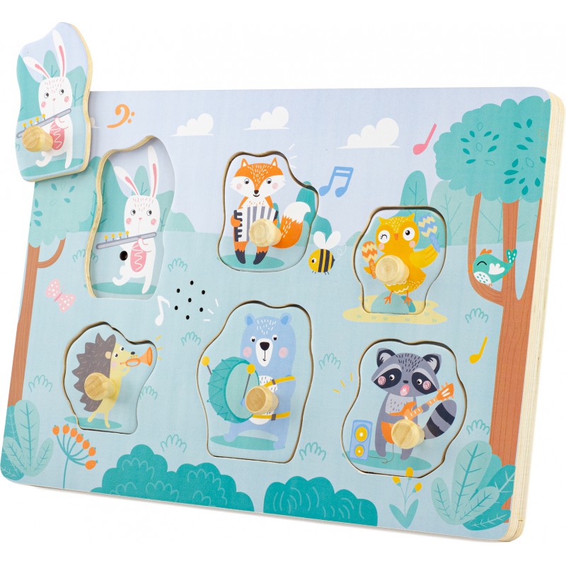 Puzzle sonore les animaux musicien - Ulysse couleurs d'enfance