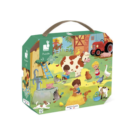 Puzzle Une journée à la ferme 24 pcs - Janod