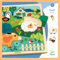 Puzzlo farm en bois 15 pcs - Djeco