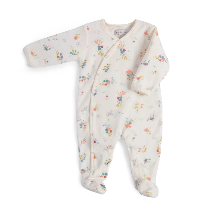 Pyjama en velours fleurs la petite école de danse - Moulin roty