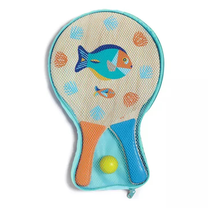 Raquette de plage en bois océan - Djeco