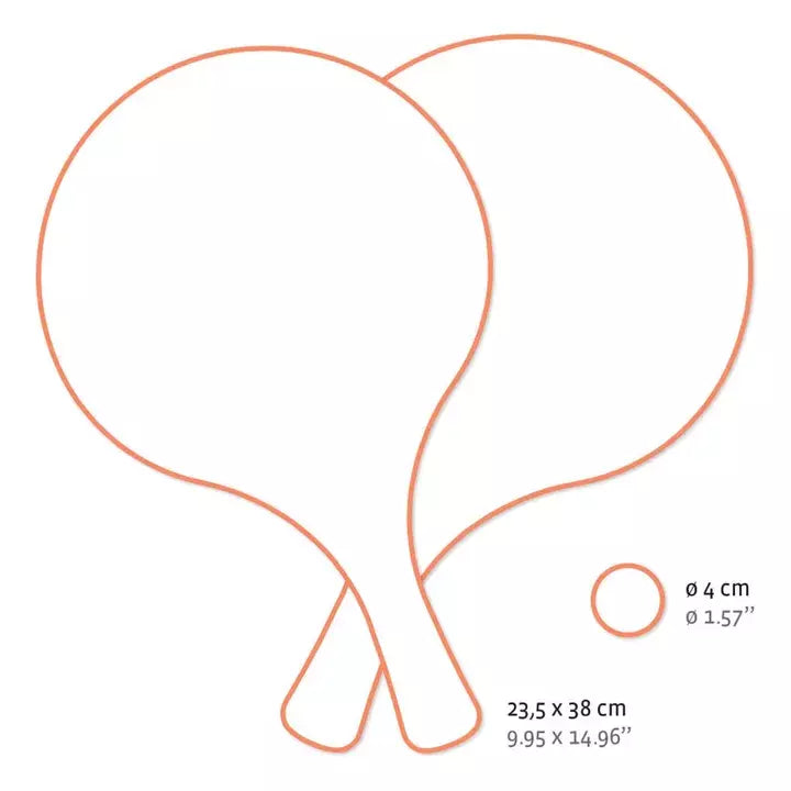 Raquette de plage en bois océan - Djeco