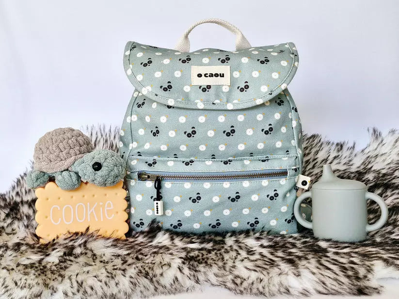 Sac à dos panda bleu-vert - O'Caou