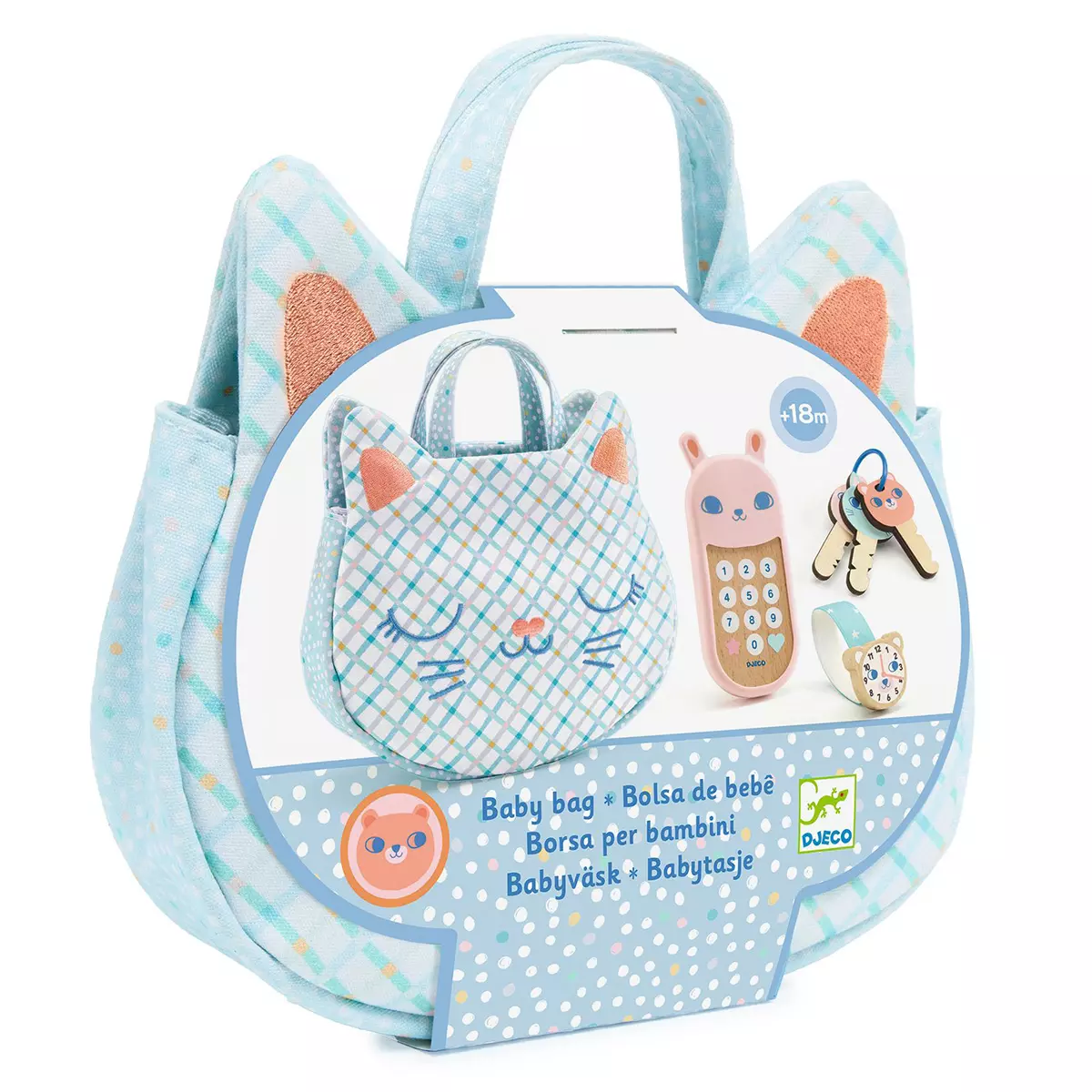 Sac bébé chat et ses accessoires - Djeco